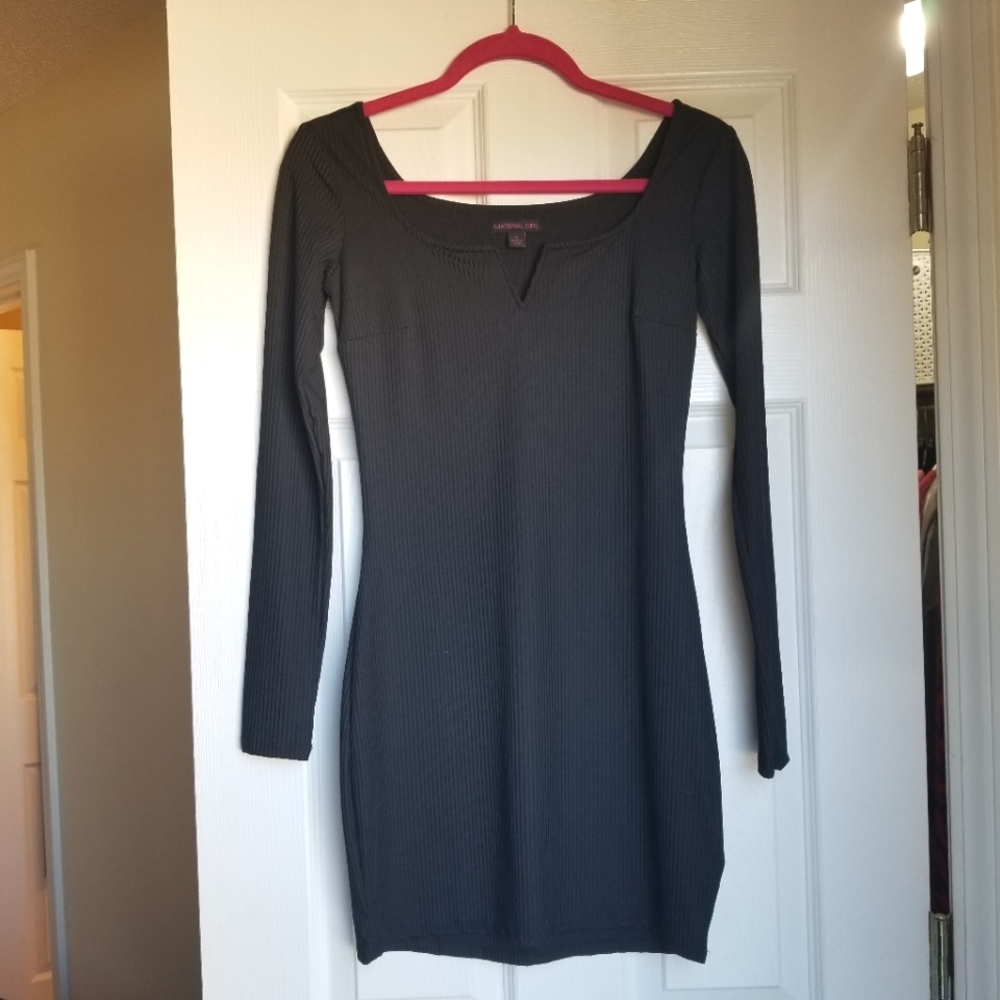 Sexy V Mini Dress in Black🖤